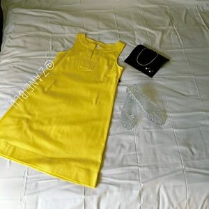 Ny&Co Sunshine Yellow Tank Sheath Dress NWT